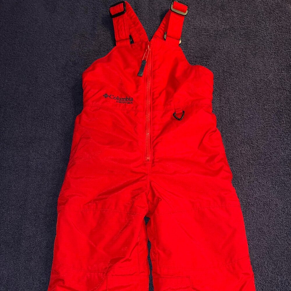 Toddler Size Columbia Vertex Adjustable Snow Bib Overalls Sz 2T VGC